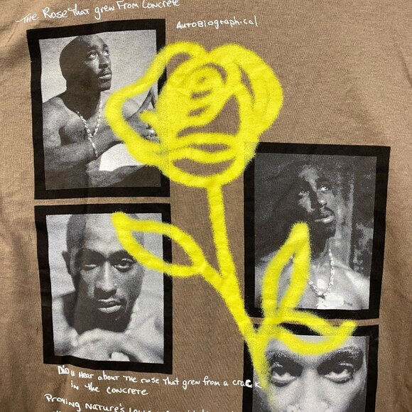 Tupac The Rose That Grew from Concrete Hip-Hop T-Shirt Small - Picture 2 of 4